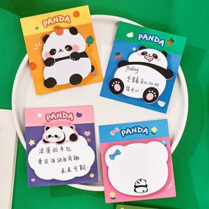 Multicolor Cartoon Cute Panda Shape Mini Self-Adhesive <b>Memo</b> <b>Pad</b> School Office Supplies for Learning Record <b>Memos</b> Make Plans - Product Image 1