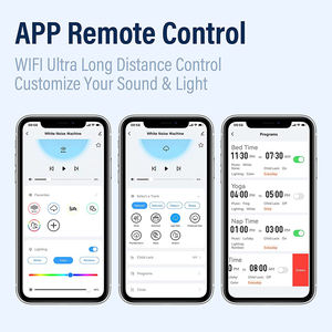 Machine à bruit blanc basée sur Wi-Fi avec veilleuse pour le sommeil de bébé, prenant en charge l'application de contrôle tactile et la commande vocale - Product Image 3
