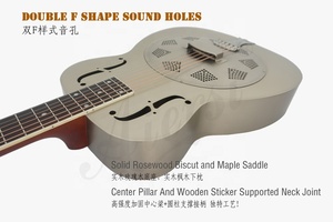 Trung Quốc Aiersi thương hiệu cộng hưởng Guitar biểu tượng tùy chỉnh nón duy nhất Brass Guitar Biscuit cầu kim loại Acoustic Guitar nhạc cụ - Product Image 3