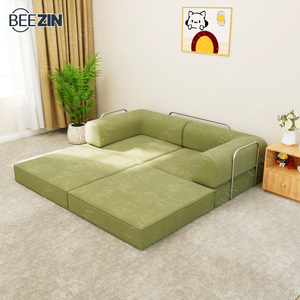 Sofá Seccional Modular Convertible Union Win, Diseño <span class=keywords><strong>Nórdico</strong></span> Moderno, Sofá Cama <span class=keywords><strong>Relleno</strong></span> de Esponja para Sala de Estar - Product Image 4