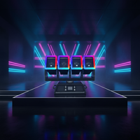 Luz Móvil de Cabeza con Zoom y Efecto Wash de 4x60W LED RGBW 350W Pixel Beam con Control DMX512 RDM y Tira RGB para DJ, Discoteca, Bar, Conciertos