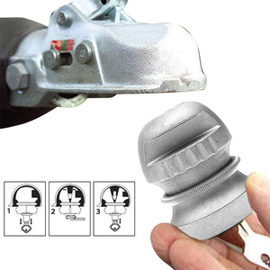 <b>Trailer</b> Ball <b>Cover</b> Safety Lock 50mm x 65.5mm Steel Connector Lock Off Road <b>Trailer</b> Accessories - Product Image 5
