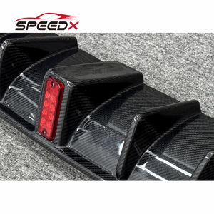 Para <span class=keywords><strong>Maserati</strong></span> Ghibli Upgrade Brabus Carbon Difusor Ghibli Carbon Fiber Brabus Difusor trasero con LED - Product Image 4