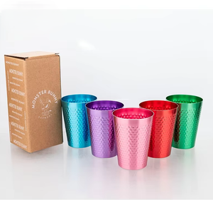 แก้วอลูมิเนียมเปลี่ยนสีได้ รักษ์โลก ปรับแต่งได้ สำหรับเครื่องดื่มเย็น เบียร์ ดีไซน์มินิมอล เหมาะสำหรับกิจกรรมกลางแจ้ง ขายดี - Product Image 1