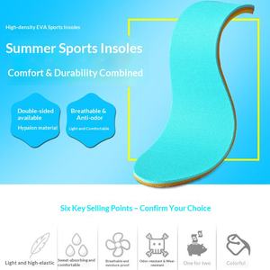 Plantillas Deportivas Lao Song Nuevas, Transpirables, de Algodón con Memoria, Absorbentes de Sudor, Acolchadas, Elásticas, Unisex - Product Image 3