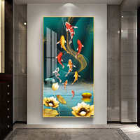 Peinture murale moderne auto-adhésive à motif animalier pour fond de papier, décoration de couloir et allée, idéale pour la nature morte, imperméable
