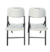 Chaise pliante en plastique HDPE résistant aux UV et aux intempéries, avec structure en acier, pour banquets, mariages, événements, camping, jardin, lieux de réception