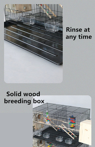 Ingrosso materiale inossidabile di grandi dimensioni gabbia per uccelli grande gabbia pappagallo H0Qau acrilico gabbia per uccelli - Product Image 6