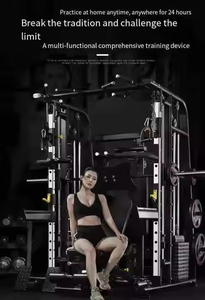 Máquina Smith Multifunción Comercial NJ de Acero, <span class=keywords><strong>Jaula</strong></span> Completa para Sentadillas, Soporte de Sentadillas con Polea Trasera para Gimnasio y Fitness, Enfoque en Brazos - Product Image 5