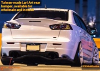 Aileron arrière, lèvre arrière et pare-chocs arrière de style Pull Art, adaptés à la modification et mise à niveau de la Mitsubishi Lancer Fortis Sportback