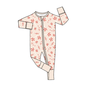 Preorder Romper Bayi Laki-laki Natal Motif Santa Rusa Pohon Natal, Model OEM, Lengan Panjang, Bahan Stretch, Resleting, Baju Tidur - Product Image 2