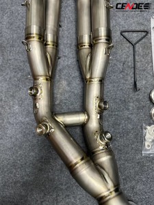 Tubo de escape para BMW S1000RR Cabeza de aleación de titanio estilo Akra - Product Image 4