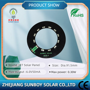 Pannelli Solari Fotovoltaici SUNBOY SOLAR Cinesi a Prezzo Competitivo, Modulo PV 0.3W Completamente Nero Monocristallino, Efficienza 20-22%, 6V - Product Image 5