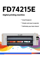 Imprimante textile industrielle à sublimation Fedar FD74215E 4,2 m, 15 têtes I3200-A1, rouleau à rouleau, pour vêtements de sport