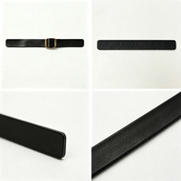 Sangles de casquette ajustables sur mesure en cuir véritable avec boucle ardillon métallique – Accessoires vestimentaires écologiques en gros OEM