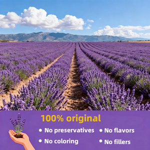 Lavanda Essiccata 100% Naturale di Alta Qualità, Nuovo Arrivo, Erba Naturale Pura, Fiori di Lavanda Viola Essiccati per Tè - Product Image 4