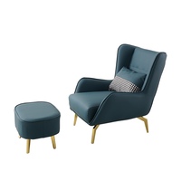 Fauteuil inclinable moderne et confortable en similicuir pour salon et chambre à coucher, design ergonomique, style chaise longue relaxante