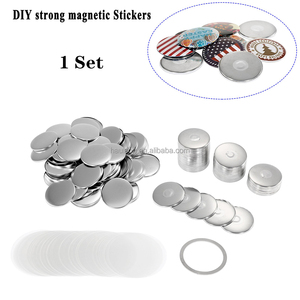 Tùy chỉnh từ kim loại trở lại cờ phù hiệu nút, DIY 58 Mét trống tủ lạnh nam châm tinplate nút Huy hiệu thiết lập - Product Image 4