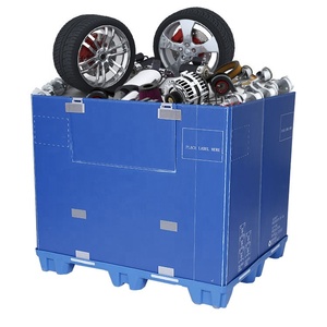 Contenedor de Paletización Plegable de HDPE Corrugado Industrial Resistente y Reutilizable con Tapa para Cajas a Granel - Product Image 2