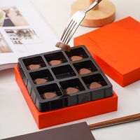 Boîtes personnalisées de luxe vides pour fraises enrobées de chocolat avec insert, en matériaux recyclés, impression 4 couleurs pour emballage cadeau de chocolat