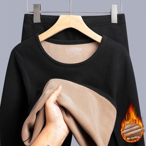 <span class=keywords><strong>Conjunto</strong></span> de <span class=keywords><strong>Ropa</strong></span> <span class=keywords><strong>Interior</strong></span> Térmica de Lana de Cordero para Parejas, Resistente al Frío, Cálido, Grueso, con Forro Polar, Anti-Pilling, Pantalones de Otoño - Product Image 1