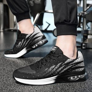 Calzado Deportivo de Tela PU Resistente, Antideslizante, Transpirable, con Cordones, para Correr, Uso Casual, Todas las Temporadas - Product Image 4