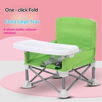 Chaise haute pour bébé pliable, portable, pour l'extérieur et l'intérieur, réglable, légère, pour les enfants de 3 mois et plus