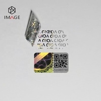 Étiquette autocollante holographique de sécurité anti-contrefaçon pour stock avec LOGO, code QR et impression de numéro de série disponibles