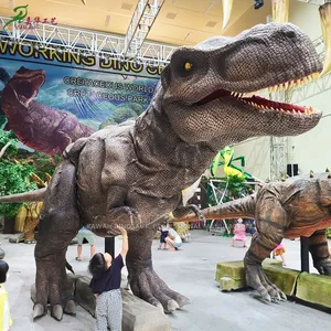 Mostrar palco 7.5 metros vivo dinossauro t-rex que se movimenta interativo animatronic dinossauro modelo com controle remoto
