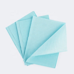 Hot Sale 3 Ply Waterproof Disposable Dental Bibs 13x18" 2 Paper + 1 PE Material Clinic Use - Product Image 5