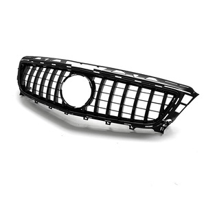 Parrilla Mercedes-Benz para modelos CLS-Class W218 GT 2012-2014, completamente negra y plateada, malla de parachoques delantero de ABS - Product Image 4