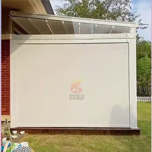 Pergola rétractable d'extérieur, cadre en aluminium, toit en <span class=keywords><strong>PVC</strong></span> enduit de poudre, télécommande motorisée, haute qualité, résistant au vent fort - Product Image 4