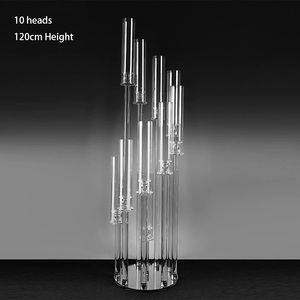GJ-CH1-6 Vente en gros Chandelier en verre cristal de 120 cm de hauteur (39 pouces) pour mariage - Product Image 5