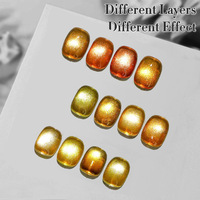 12 couleurs ambre oeil de chat Gel polonais Collection automne populaire lampe à LED Source personnalisé OEM/ODM marque Service