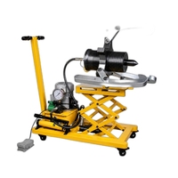 Chariot mobile robuste 500T pour service de centrale électrique – Unité de machine d'extraction de roulements hydraulique automatique de qualité supérieure