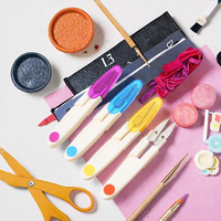 Ciseaux à ressort en plastique en forme de U, petits, transparents, pour la couture, le point de croix et la coupe de fil domestique – Vente en gros