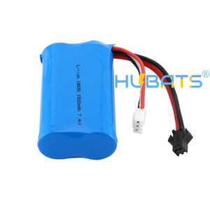 Литий-ионный аккумулятор 18650 7,4 В 1500 мАч для H105 H103 H101 RC лодка 15C перезаряжаемые H101 батареи - Product Image 3