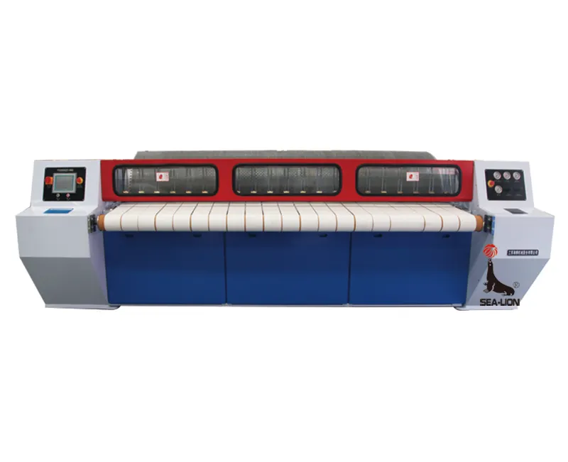 automatic standard steam electric heated flatwork ironer automatically ironing folding machine