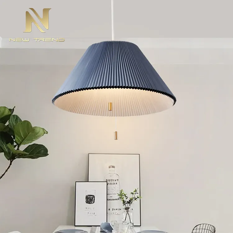Neues Produkt Wohnzimmer Esszimmer Dekoration hellblau Regenschirm Lampen schirm moderne LED Pendel leuchte