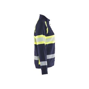 BLAKLADER - 350511588933XL Sweat-shirt haute visibilité pour femme Bleu marine/jaune-EAN 7330509894187 HI-VIS WORKWEAR - Product Image 3