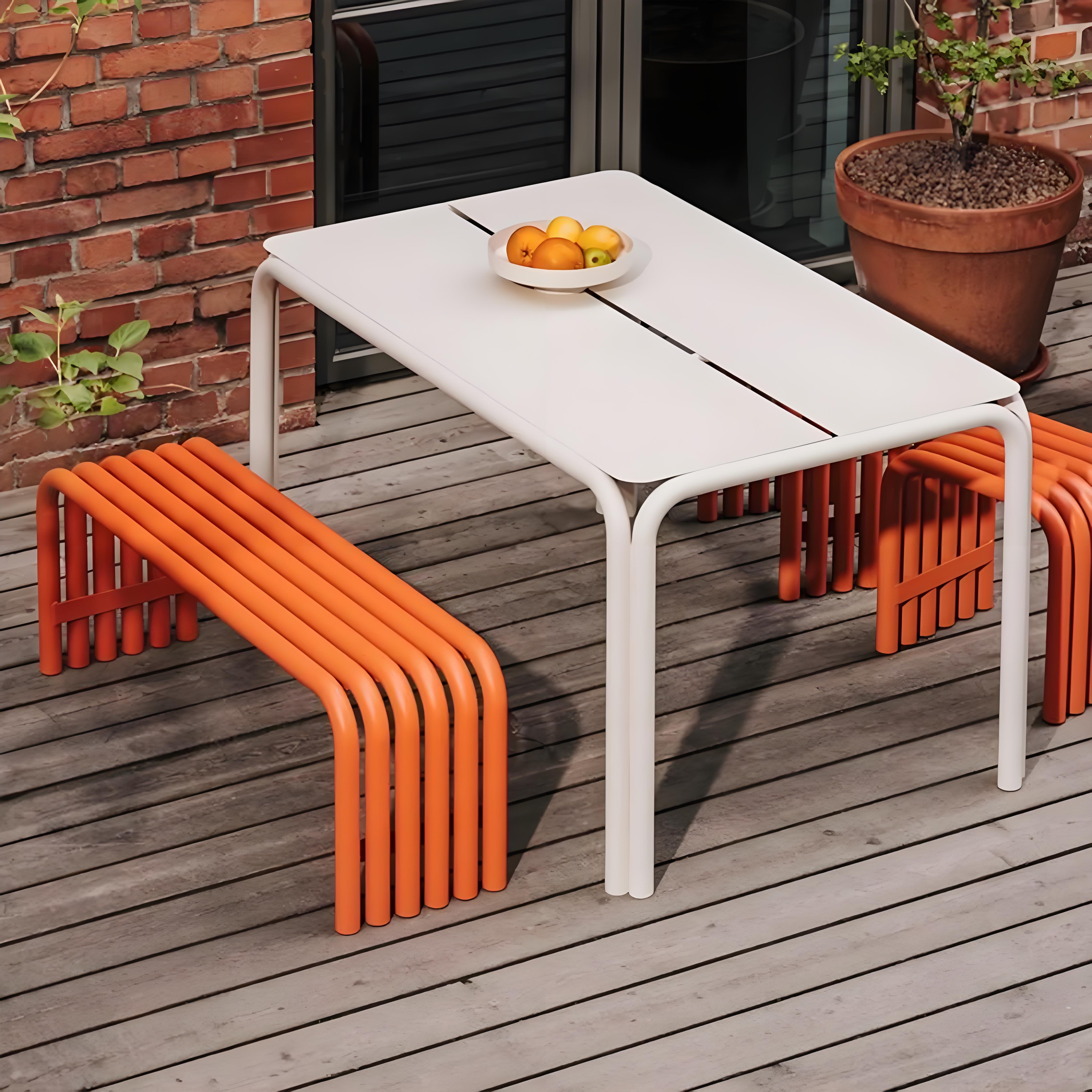 Tavolo lungo in ferro 120*70*74 cm