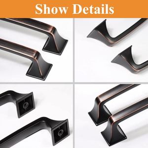 Tiradores de Muebles WEKIS de Diseño Moderno, Perillas de Cocina de Aleación de Zinc con Revestimiento Negro Clásico para Cajones - Product Image 4