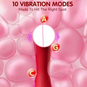 10 modları kedi vajina meme klitoris g-spot masaj yetişkin dil yalama ağız gül vibratör - Product Image 5