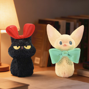 Figuras de Gatos Adorables en Caja Sorpresa con Lazos, Decoraciones para el Hogar para Niños y Adultos, Regalo Unisex, Estilo de Dibujos Animados, Productos Terminados - Product Image 2