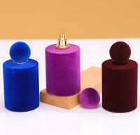 Flacon de parfum personnalisable en velours, rond, vide, 100 ml, flacon de parfum en verre, vaporisateur