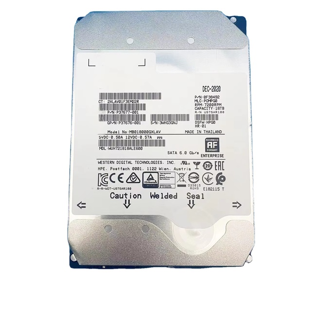 MB01800GGXLAV 18TB 7200RPM SATA 6Gb/s 3.5" Enterprise Hard Drive
