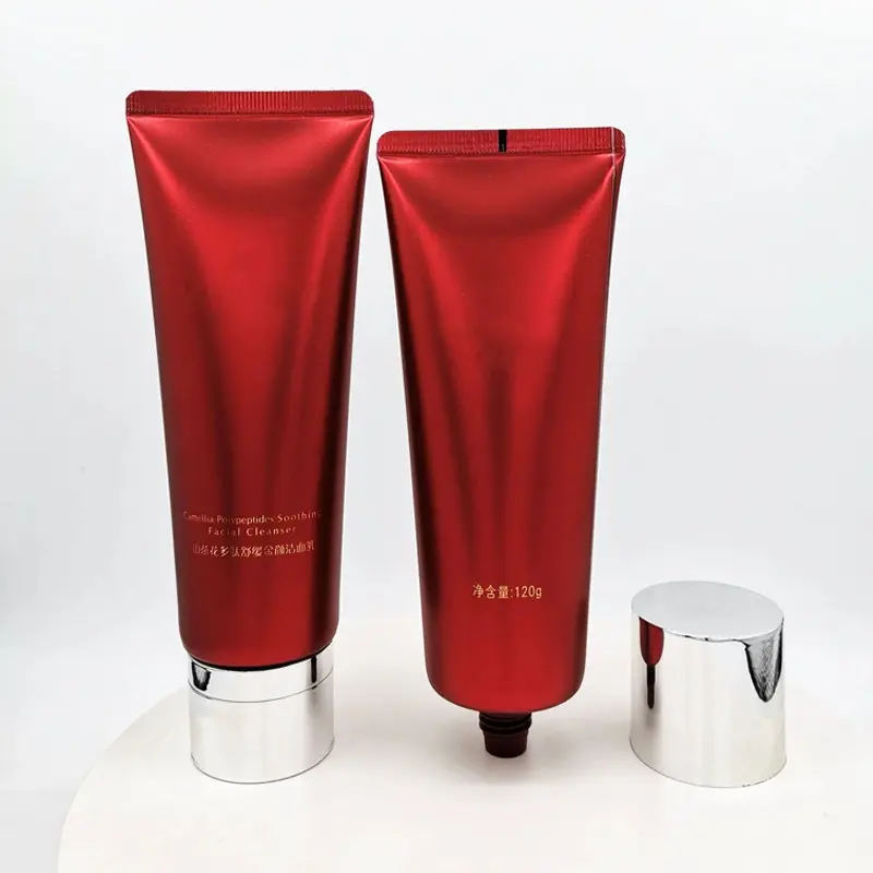 Manufacture customize 100ml 120ml aluminum plastic tube packaging for sink care facial was tube