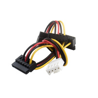 Câble d'alimentation DVR 4PIN Câble d'alimentation pour disque dur SATA 4 broches à 15PIN pour enregistreur vidéo Hikvision