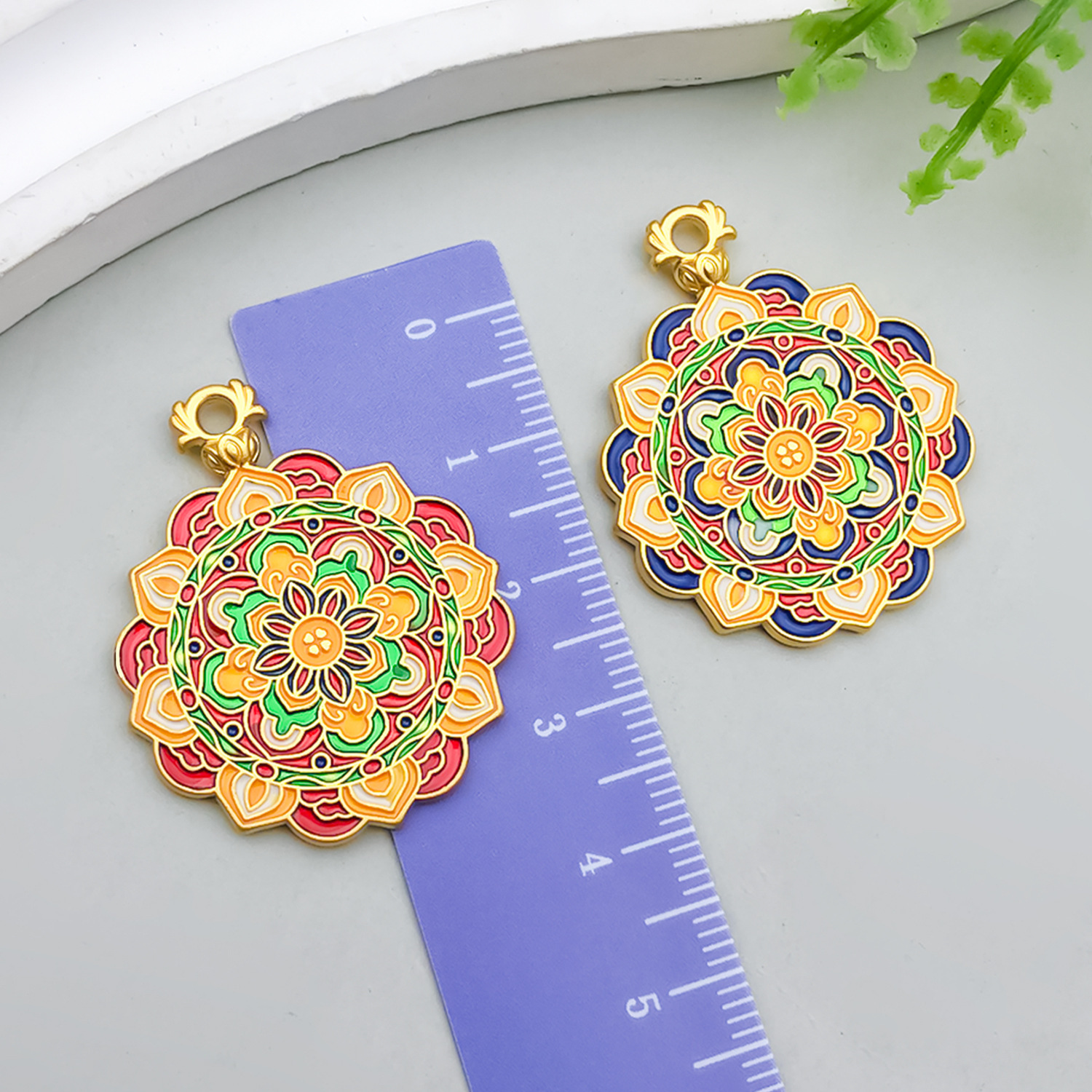 Gold Blue 34x28mm 6g-22580