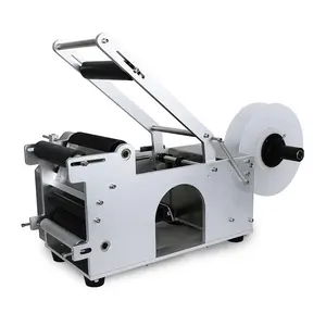 Machine de dépose d'étiquettes pour colle chaude, bouclage rotative semi-automatique, rebouilleur à paillettes, appareil de découpe